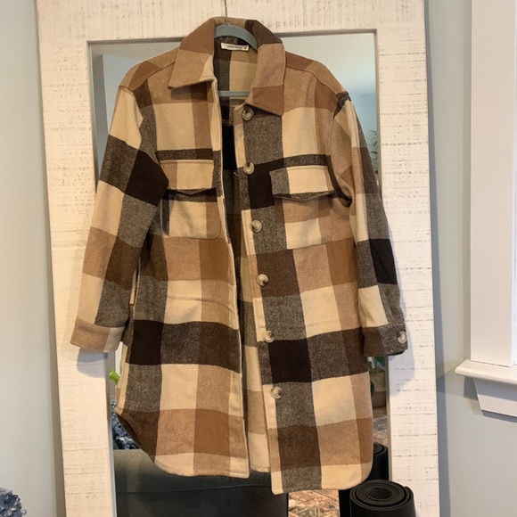 12th Tribe Jackets & Blazers - Plaid 12th Tribe Shacket